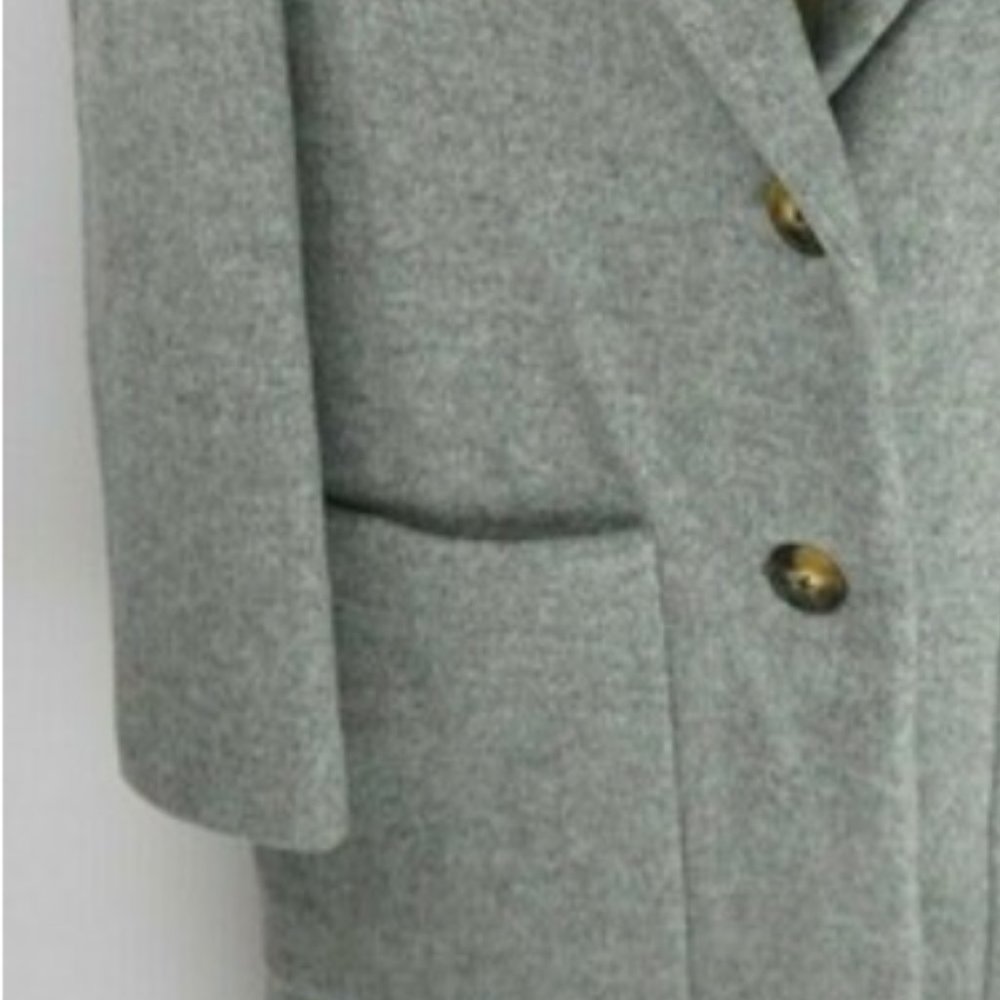 Madewell Gray Wool Blend Coat - Picture 5 of 8